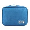 Travel Electronic Organizer Case,Portable Storage Bag Portable Storage Bag for USB Cable Power Bank Headphone Digital Garget Organizer(Lake blue) view 2