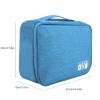 Travel Electronic Organizer Case,Portable Storage Bag Portable Storage Bag for USB Cable Power Bank Headphone Digital Garget Organizer(Lake blue) view 3