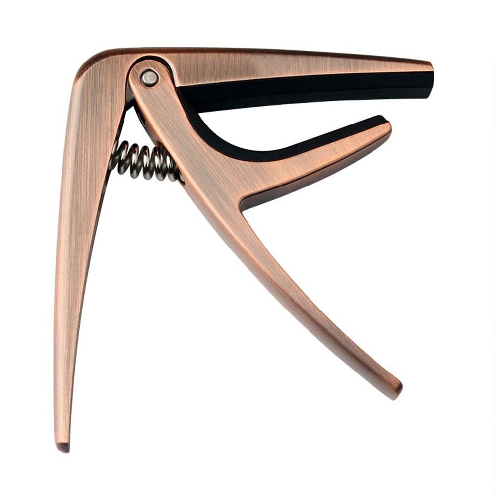 TEMKIN Guitar Capo Zinc Metal-Plated Capo for Acoustic Electric Guitar Ukulele Guitar Clip Clamp Music Instrument Accessories Guitar (Color : C)