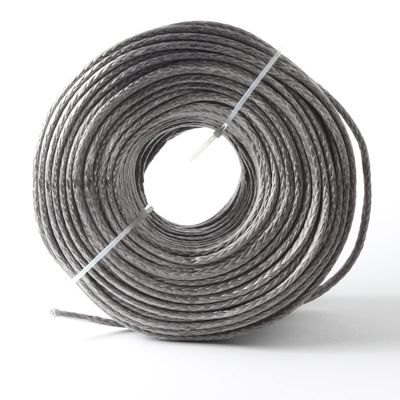 3mm(1/8''),3.5mm(9/64''),4mm(5/32''),5mm(3/16''),6mm(1/4'') 100ft 30m Strand 12 UHMWPE Single Hollow Braid Sailboat Line Paraglider Winch Towing Rope (100, 4mm)