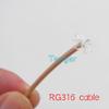 10 Feet RG316 RG-316 RF Pigtail Jumper Extension Cable 300cm 120inch 3M Low Loss for Adding Any Length Customization view 2