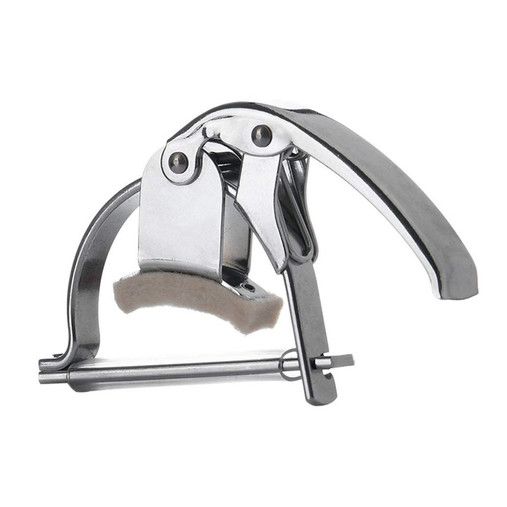 TEMKIN Chrome Metal Wool Pad Acoustic Classical Guitar Capo Key Clamp Change Universal for Acoustic/Classical Guitar Guitar