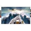 Portable Projector Screen 60/70/80/100120 Inch 16:9 Frameless Video Projection Screen Foldable Wall Mounted for Home Theater (Size : 80 inch) ()