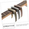 TEMKIN 5pcs Capo Guitar Capos Tuner Guitar Clip on Guitar Capo Universal Capo Ukulele Capo Ukelele Capo Useful Capo Guitar Tuning Accessory Decorate Metal Refit Coffee Metal Guitar Guitar view 3