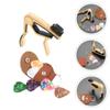 TEMKIN Electric Guitar Picks 1 Set of Guitar Capo Picks Set Guitar Capo Guitar Picks and Pick Holder for Guitar Banjo Ukulele Metal Guitar Guitar view 2