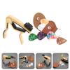 TEMKIN Electric Guitar Picks 1 Set of Guitar Capo Picks Set Guitar Capo Guitar Picks and Pick Holder for Guitar Banjo Ukulele Metal Guitar Guitar view 3