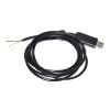 F1T`D2I FT232RL USB to UART TTL 3.3V 5V 3 CORE 3PIN WE Wire END Open Cable Compatible TTL-232R-3V3-WE TTL-232R-5V-WE GND TXD RXD(5M,TTL 3.3V) view 1