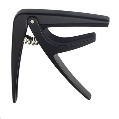 TEMKIN Guitar Capo Zinc Metal-Plated Capo for Acoustic Electric Guitar Ukulele Guitar Clip Clamp Music Instrument Accessories Guitar (Color : Black)
