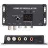 UHF TV Link Modulator AV to RF Converter IR Extender with 21 Channel Display PAL/NTSC Optional Plastic Black (Color : D) (E) view 1
