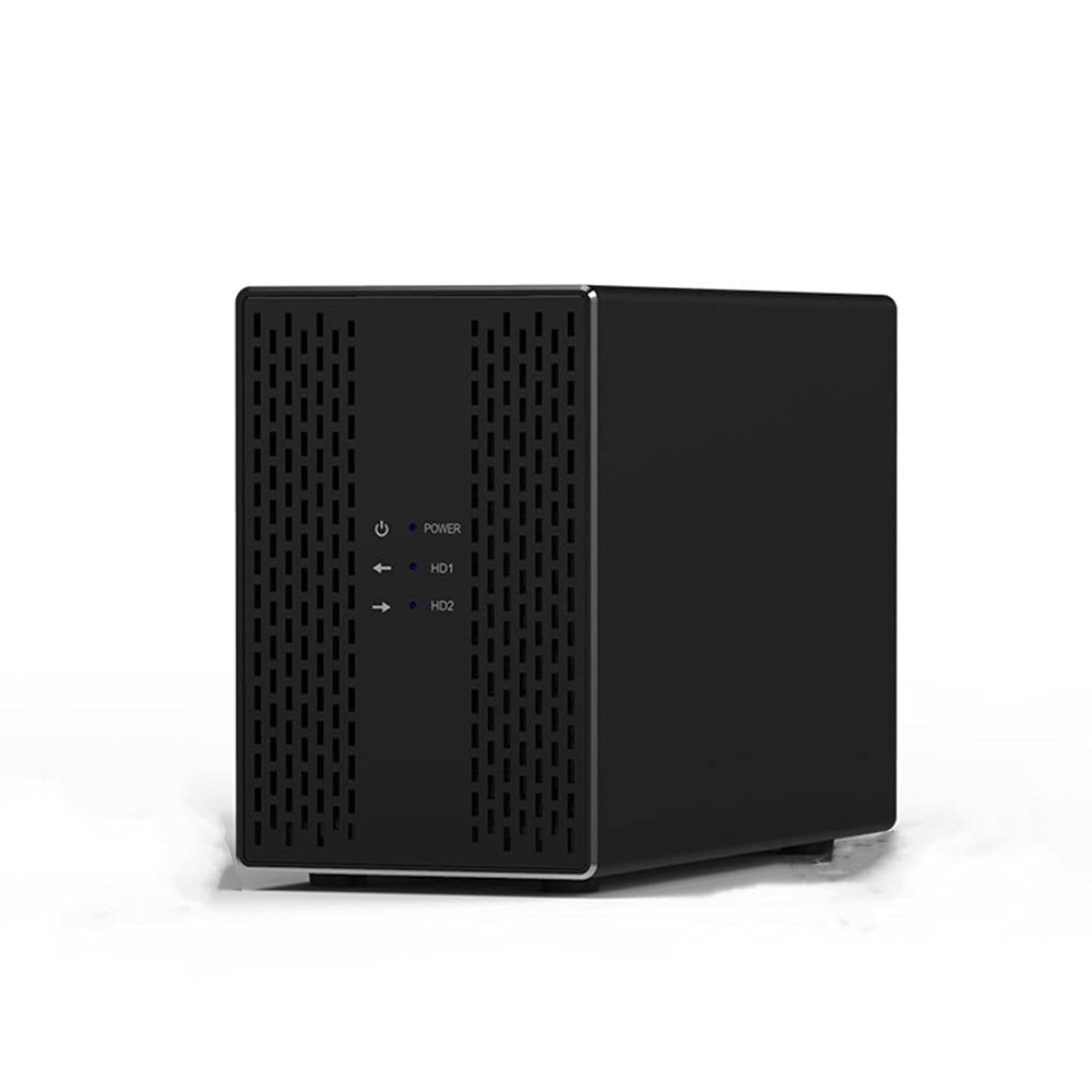 Dual Hard Disk Array RAID USB3.0/USB3.1 Dual Bay Dock HDD Enclosure RAID Auto Data Backup 3.5'' HDD Array USB3.1