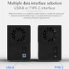 Dual Hard Disk Array RAID USB3.0/USB3.1 Dual Bay Dock HDD Enclosure RAID Auto Data Backup 3.5'' HDD Array USB3.1 view 4