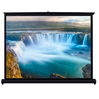 40-inch Projection Screen Manual Pull Up Folding Tabletop Projecting Screen 4:3 Screen for DLP Projector Handheld Projector