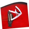 TEMKIN 3pcs Banjo Bass Electirc Clip-on Universal Clip Picks Style Electric Mandolin Ukulele Classical Replacement Change Accessory Guitars Ereplacement Clamp White Metal Acoustic Capo Guitar view 2