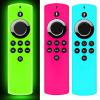 3 Pack Silicone Remote Cover, TV Remote Case, Remote Control Cover(Green & Rose Red & Sky Blue) view 1