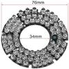 XYWHPGV 72 LEDs 850nm IR Infrared Plate 45s Round Plate IR Illuminator Board Bulb for CCTV Security Camera 3pcs (2cff8 be70b 983a5 2469d 469b5 08ce2 view 2