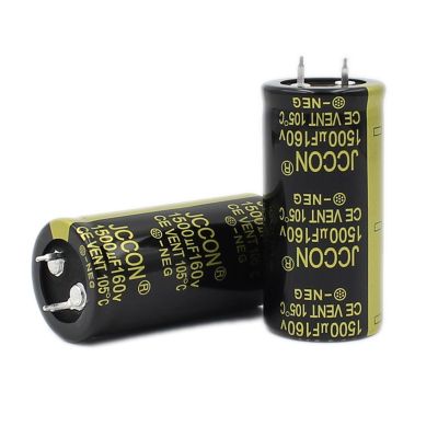 1Pcs Power Supply Aluminum Capacitor 160v1500uf 25x50 160v2200uf 30x60 Suitable for Microwave Oven (Size : 160v1500uf 25x50)