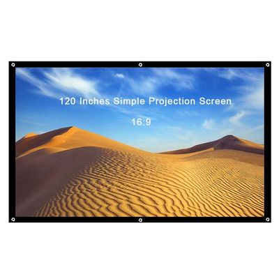 120 inch 16:9 Screen for Projector Portable Projector Screen Foldable Projection Screen Front Rear for Home Theater Outdoor