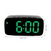 BORDSTRACT LED Mirror Clock Digital Alarm Clock with Electronic LED Time Display for Office, Bedroom, Bedside - Black view 2