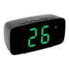 BORDSTRACT LED Mirror Clock Digital Alarm Clock with Electronic LED Time Display for Office, Bedroom, Bedside - Black view 3