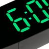 BORDSTRACT LED Mirror Clock Digital Alarm Clock with Electronic LED Time Display for Office, Bedroom, Bedside - Black view 4