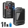 ONCHEER 1296P Patrol Sport Body Camera, Video Recorder Cams with 64G SD Card, Shoulder & Waist Clip, Infrared Night Vision Bodycam, 12H Continous Record for Police Security Guards Sporting Trip view 1