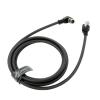AConnect M12 8 Pin X-Code Male Right Angle to RJ45 Industrial Ethernet Cable for Cognex in Sight Industrial Camera Shielded Waterproof Flexible Cable 2M view 2