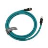 AConnect M12 8 Position X-Code Male Right Angle to RJ45 Ethernet Shielded Cable for Cognex in Sight Industrial Camera High Flexible Waterproof Cable 10M view 1