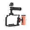 Andoer Camera Rig Stabilizer Aluminum Alloy for Sony A7IV/ A7III/ A7II/ A7R III/ A7R II/ A7S II -Includes Mini Monitor Mount, Camera Cage, Top Handle, and Wooden Grip view 2