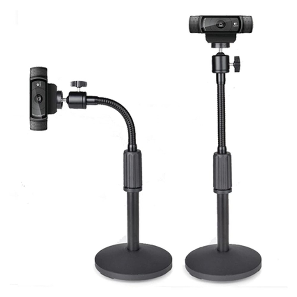PMA-T4 Height Adjust Steel Small Mini Projector Desktop Stand C920 C930 Mount Table Bracket Holder with Soft Pipe All Direction