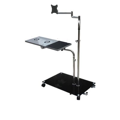 OK610 OK611 Bedside Moving Laptop Stand Adjustable Sofa Computer Monitor Holder Mount +Keyboard Holder Rotating Laptop Table (Color : DL-OK611W)