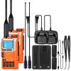 2 Packs Quansheng UV-K5(8) Radio USB-C Charging Cable Two Way Radio for Adults 5W with NOAA U/V Dual Band DTMF AM FM Walkie Talkie Rechargeable UV-K6 Orange with 771 Antennas view 1