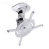 13.6kg Full Motion Tilt Swivel Aluminum Projector Ceiling Mounted Bracket Rack (Color : White) view 1