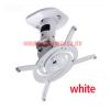 13.6kg Full Motion Tilt Swivel Aluminum Projector Ceiling Mounted Bracket Rack (Color : White) view 4