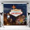 10x6.5ft Las Vegas Backdrop Welcome to Las Vegas Fabulous Casino Night City Photography Background Movie Themed Party Birthday Banner Decoration Supplies Photo Booth Props view 3