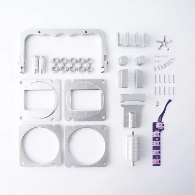 RADIOMASTER TX16S Original Replacement Front Case CNC Upgrade Part Set for RADIOMASTER TX16S Series (Silver)