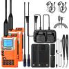 2 Packs Quansheng UV-K5(8) Radio USB-C Charging Cable Two Way Radio for Adults 5W with NOAA U/V Dual Band DTMF AM FM Walkie Talkie Rechargeable UV-K6 Orange with Headset Full Kit view 1
