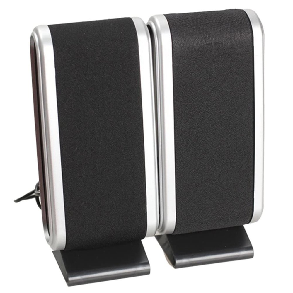 2 Pcs USB Computer Speakers Portable Speaker Stereo 3.5mm with Ear Jack for Desktop PC Laptop