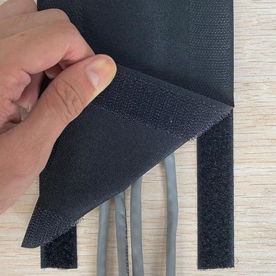 Floor Cable Covers for Cords Carpet, Black Red Grey Wire Hider Raceway/ Cables Management Concealer with Magic Stickers for Under Desk Computer Power Wires, Flexible & Cuttable ( Color : B W 10CM (3-9