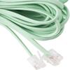 iSoHo Phones Bundle of 6 Telephone Cord - 2 Sets (3 x 15ft, 3 x 25ft) - Crisp Sound, Easy to Use - Perfect for Home or Office - Earth Day Green view 4