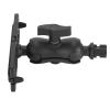 Fish Finder Mount Base, Ball Mount Fish Finder Bracket Hex Base, 360 Rotation Swivel Fishfinder Mounting Plate, Electronic Fish Finder Holder for for Marine Boat Kayak view 3