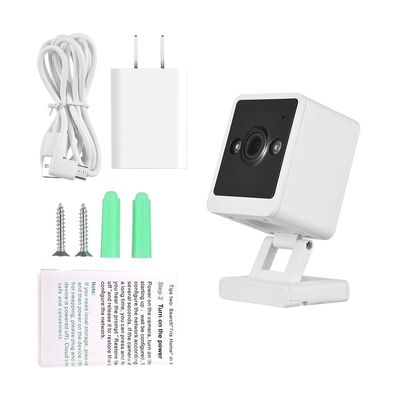 2MP Security Camera Wireless Smart Security Camera Tuya App Retractable Rotating Bracket WiFi Home Camera Day and Night Viewing Support Voice Monitoring Intercom Two Way Audio Human