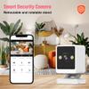 2MP Security Camera Wireless Smart Security Camera Tuya App Retractable Rotating Bracket WiFi Home Camera Day and Night Viewing Support Voice Monitoring Intercom Two Way Audio Human view 4
