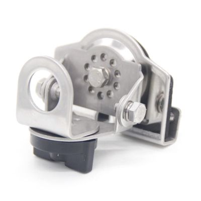 CHICHIYANG Vehicle Trunk HAM Antenna Mount Bracket Clip Stainless Steel Universal Car Antenna Mount Clip for Mobile Radio Antenna
