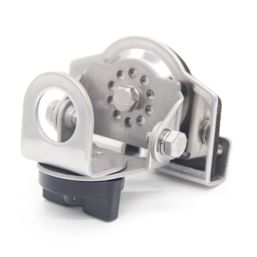 CHICHIYANG Vehicle Trunk HAM Antenna Mount Bracket Clip Stainless Steel Universal Car Antenna Mount Clip for Mobile Radio Antenna