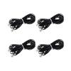 iSoHo Phones Bundle of 4 Telephone Cord - 2 Sets (2 x 15ft, 2 x 25ft) - Crisp Sound, Easy to Use - Perfect for Home or Office - Black view 1