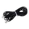iSoHo Phones Bundle of 4 Telephone Cord - 2 Sets (2 x 15ft, 2 x 25ft) - Crisp Sound, Easy to Use - Perfect for Home or Office - Black view 2