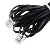 iSoHo Phones Bundle of 4 Telephone Cord - 2 Sets (2 x 15ft, 2 x 25ft) - Crisp Sound, Easy to Use - Perfect for Home or Office - Black view 3