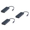 Gadpiparty 3pcs Type- Reader USB Ports Interface Compact Design for Travel Compatible with Laptops Devices Lightweight and Portable Black view 1