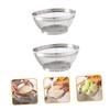 BESTOYARD 4 Pcs Stainless Steel Drain Basket Fruit Basket Draining Basket Strainer Rice Wash Holder Kitchen Fruit Drain Basket Mesh Wash Basket Fruit Washing Basket Vegetable Rice Basket view 4