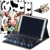 Case with Keyboard for Amazon Fire Max 11 Tablet, Magnetic Fire Max 11 Bluetooth Keyboard Case, Smart Folio Adjustable Stand Cow Patterns Kindle Fire 11th Generation 2023 Keyboard Case view 1
